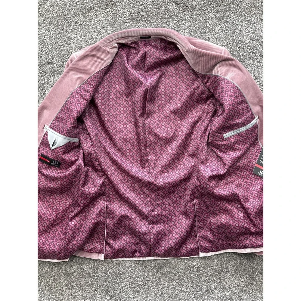 Mens 38S J. Ferrar Slim Fit Velvet Corduroy Sport Coat Blazer Evening Edition